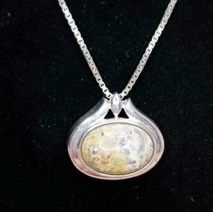 Ocean Jasper Thailand 925 Pendant and Necklace